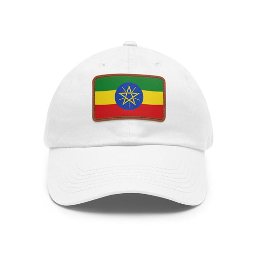 Ethiopia Leather Patch Hat