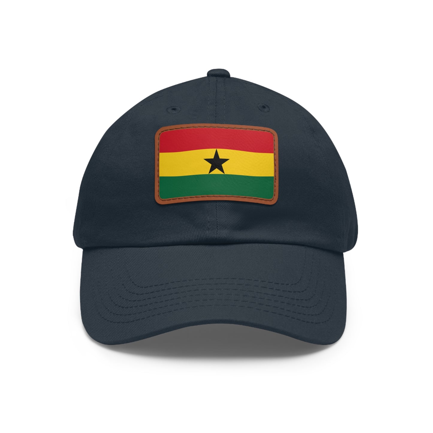 Ghana Leather Patch Hat