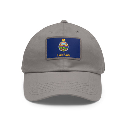 Kansas Leather Patch Hat