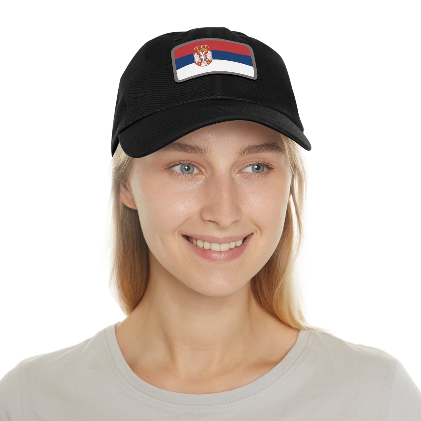 Serbia Leather Patch Hat