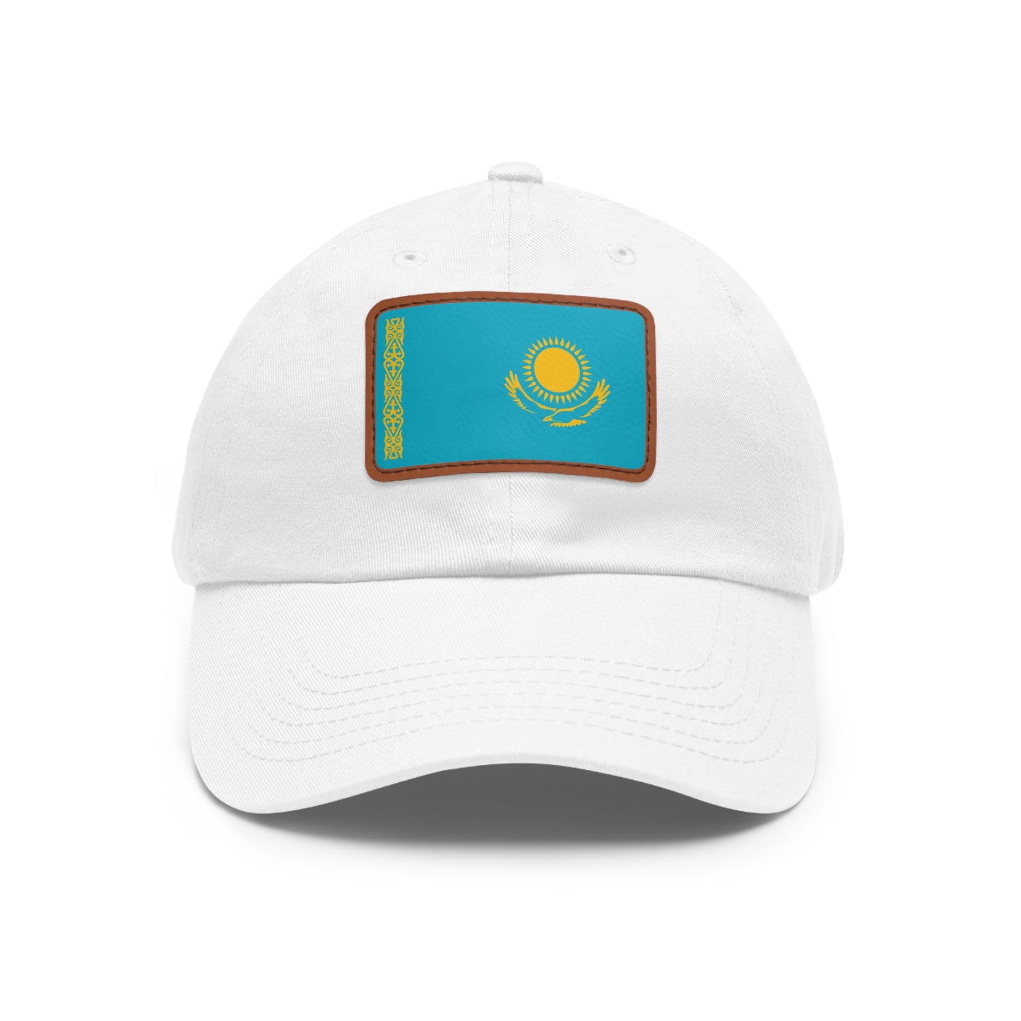 Kazakhstan Leather Patch Hat