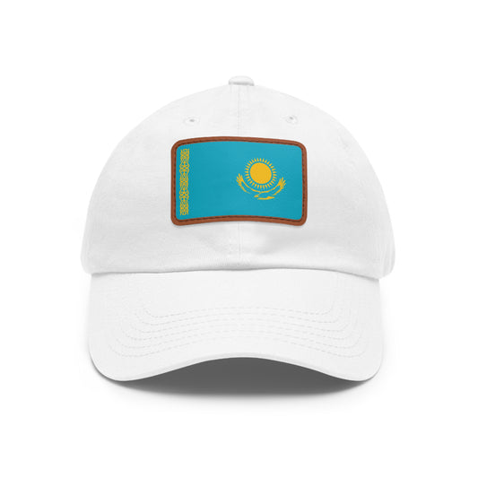 Kazakhstan Leather Patch Hat
