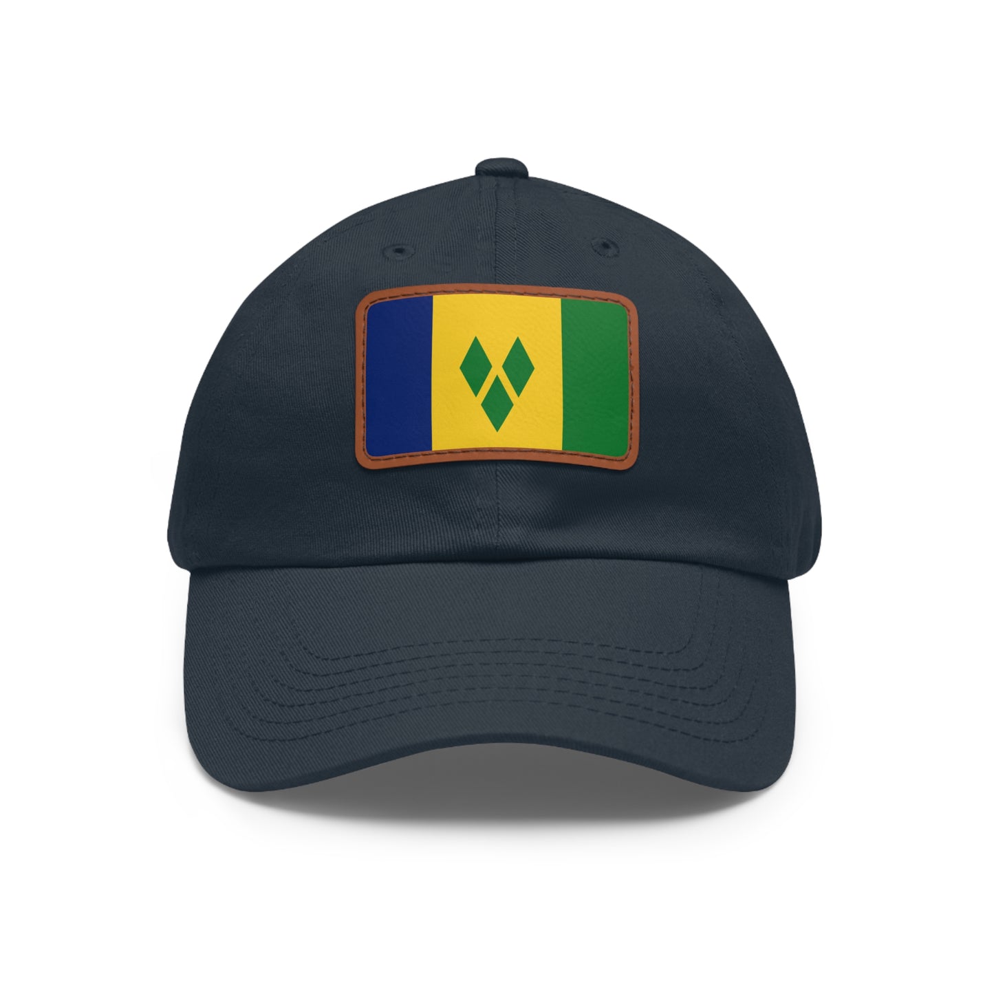 Saint Vincent and the Grenadines Leather Patch Hat