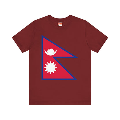 Nepal Flag on T-shirt
