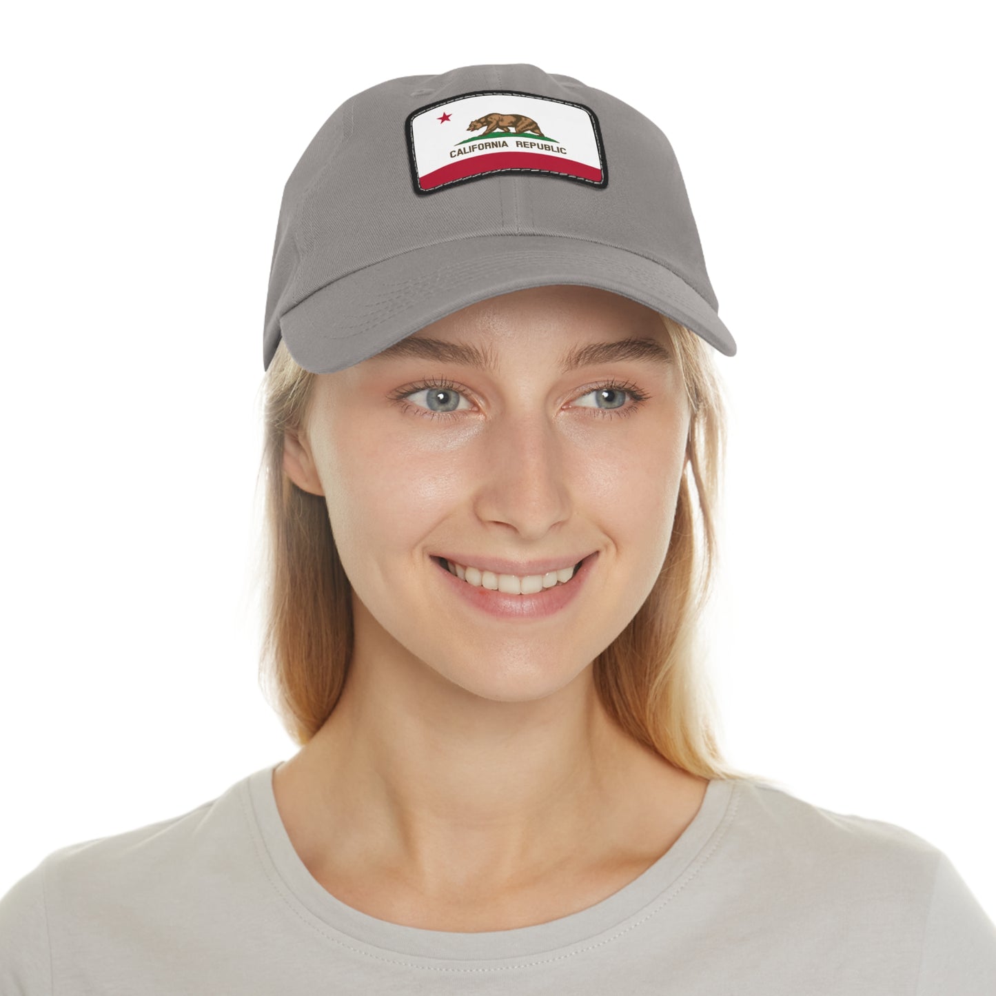 California Leather Patch Hat