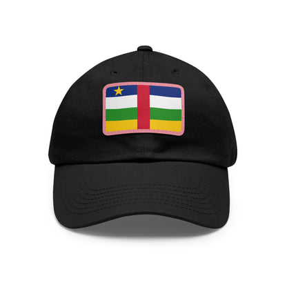 Central African Republic Leather Patch Hat