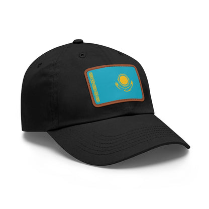 Kazakhstan Leather Patch Hat
