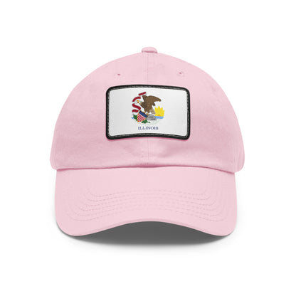 Illinois Leather Patch Hat