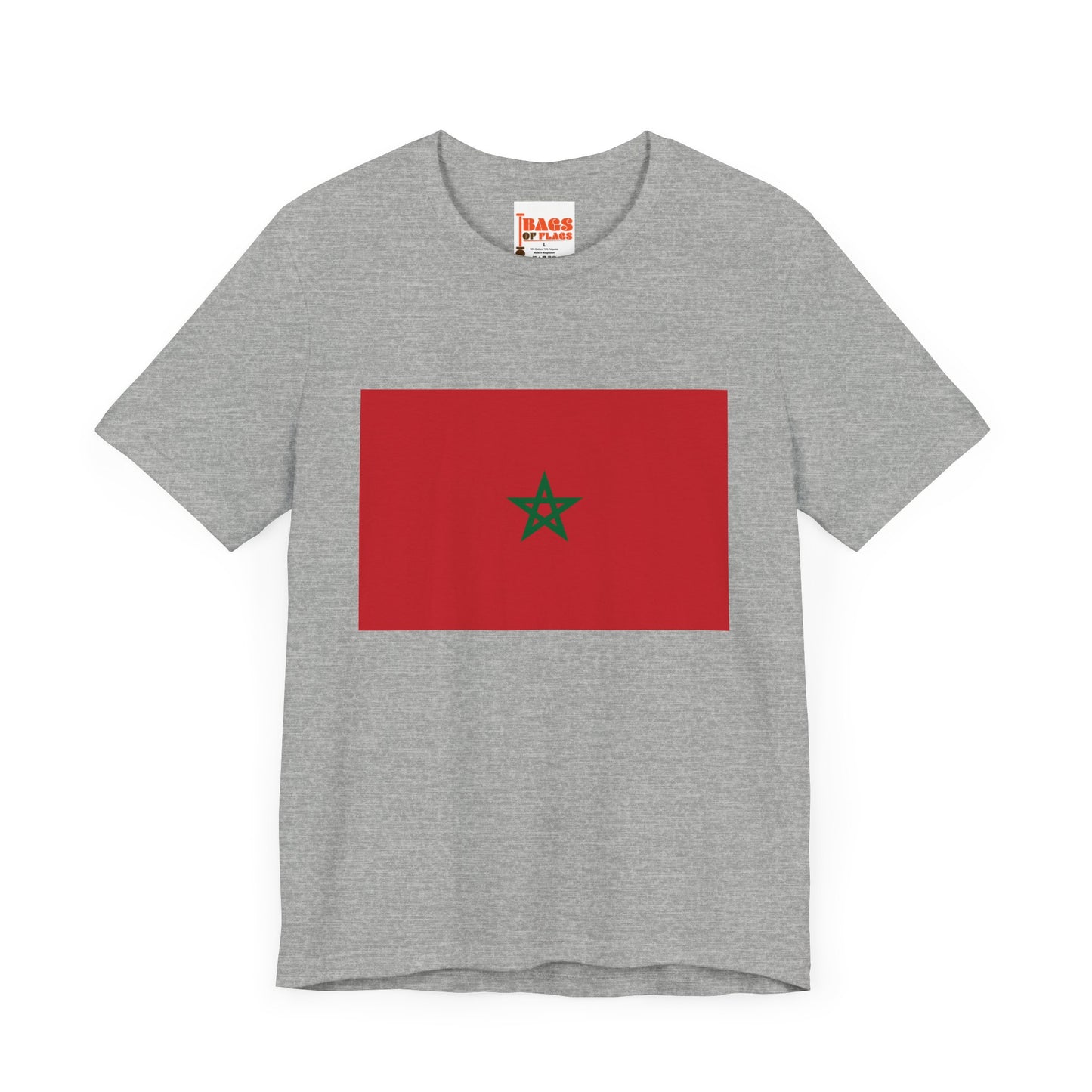 Morocco Flag on T-shirt