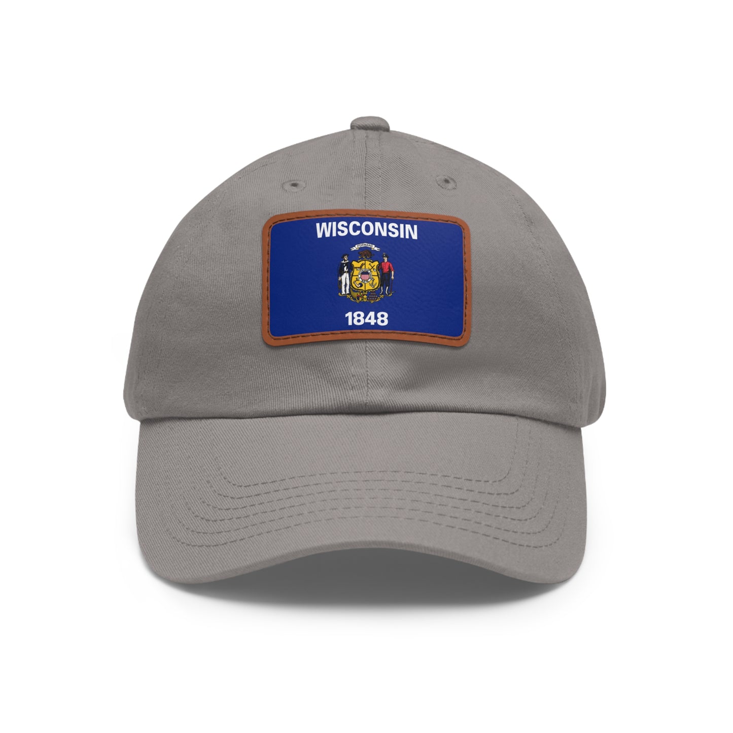 Wisconsin Leather Patch Hat