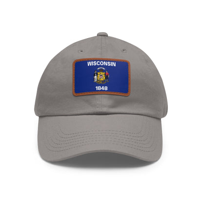 Wisconsin Leather Patch Hat