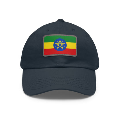 Ethiopia Leather Patch Hat
