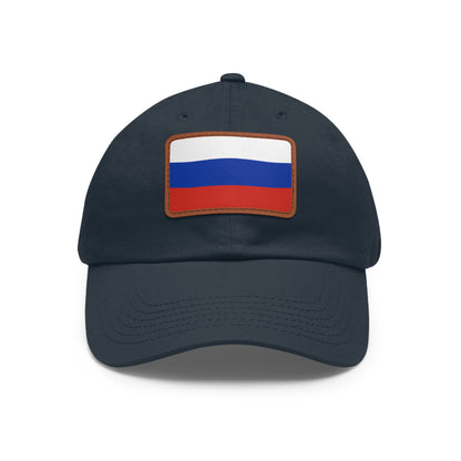 Russia Leather Patch Hat