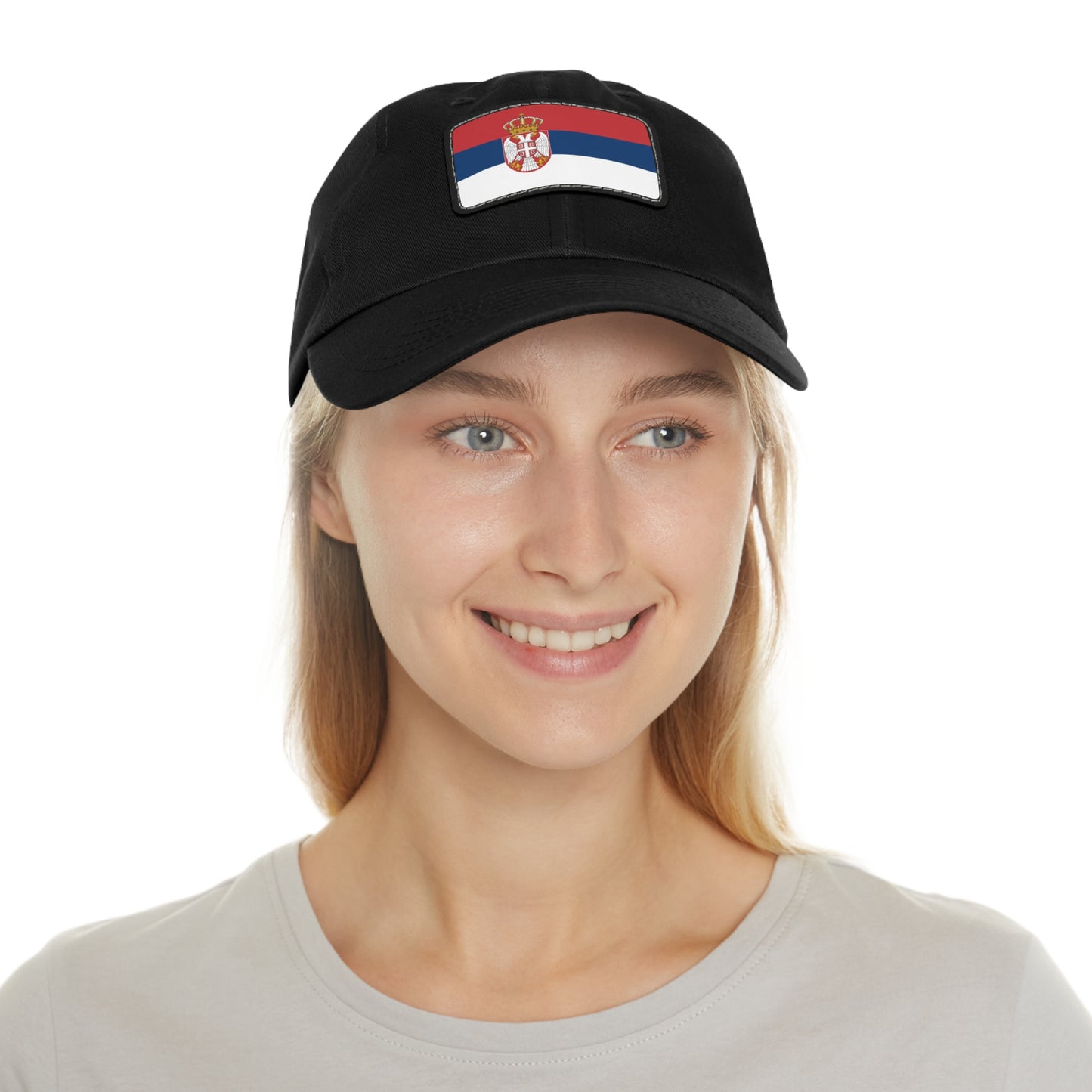 Serbia Leather Patch Hat
