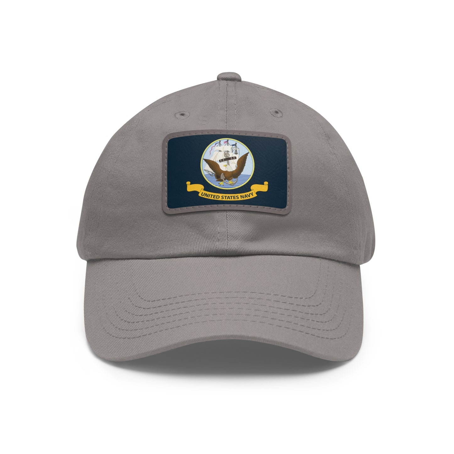US Navy Leather Patch Hat