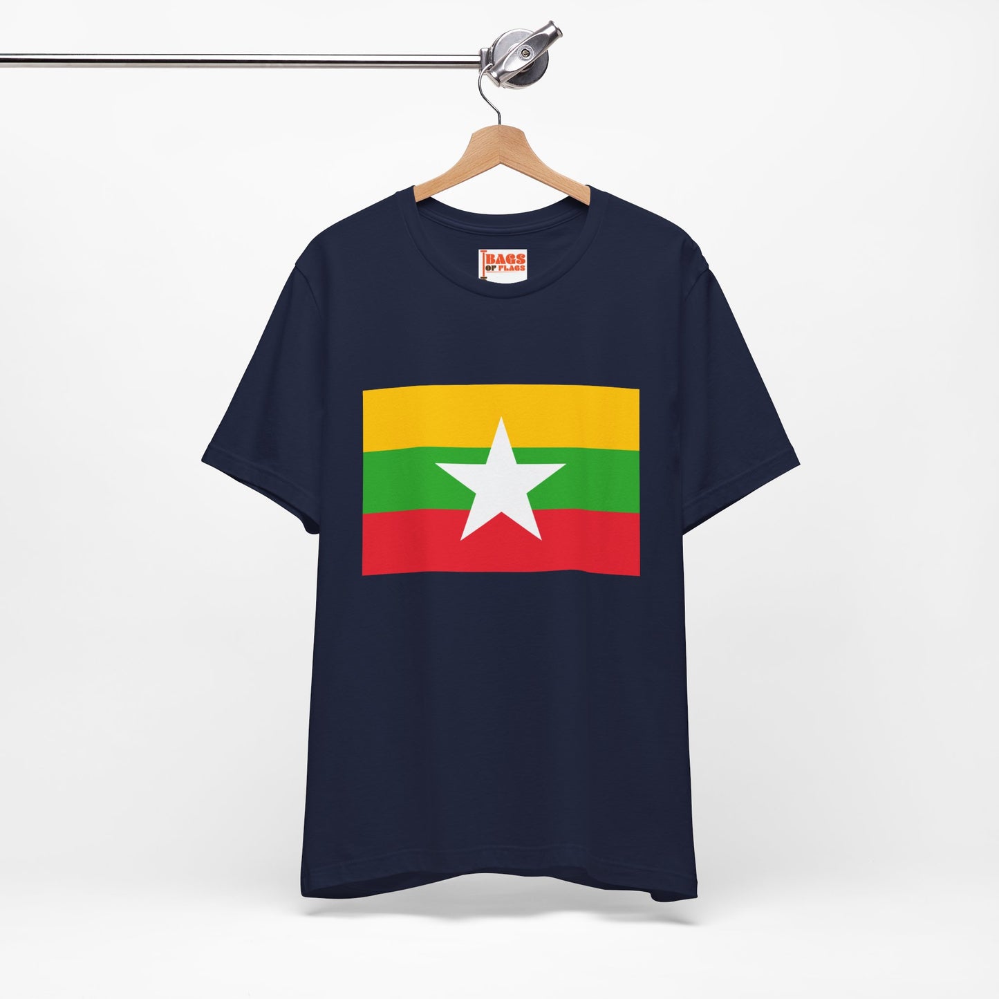 Myanmar Flag on T-shirt