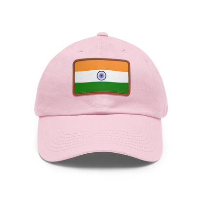 India Leather Patch Hat