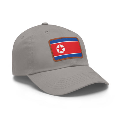 North Korea Leather Patch Hat