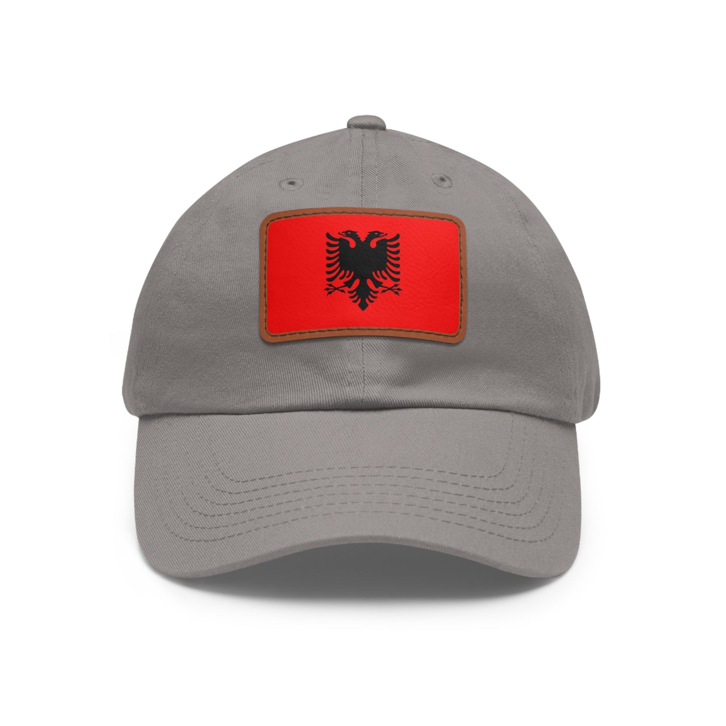 Albania Leather Patch Hat