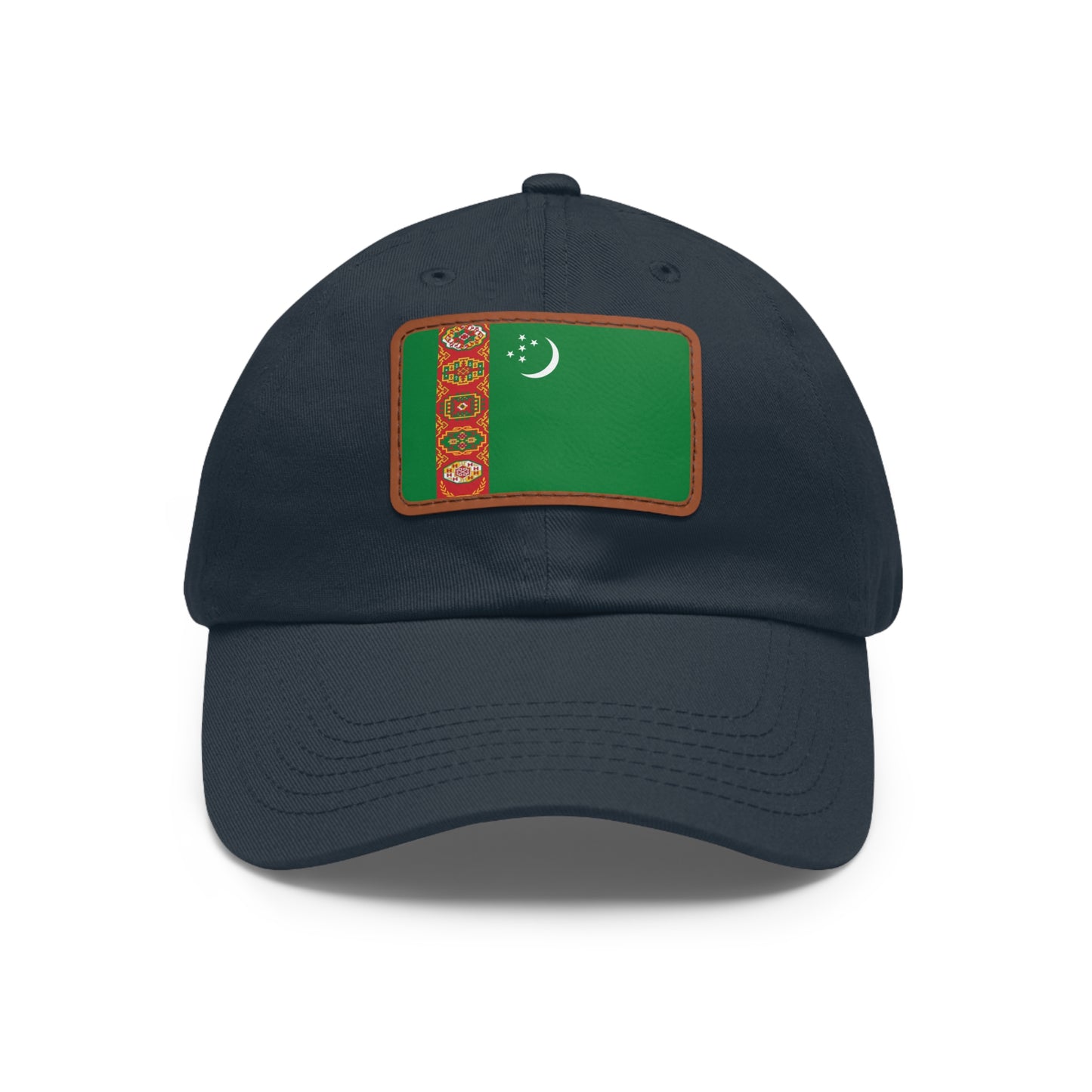 Turkmenistan Leather Patch Hat