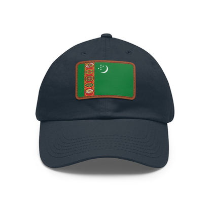 Turkmenistan Leather Patch Hat