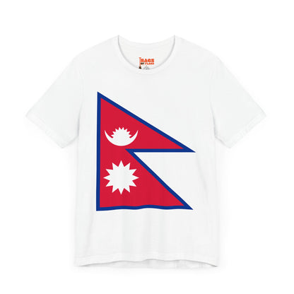 Nepal Flag on T-shirt