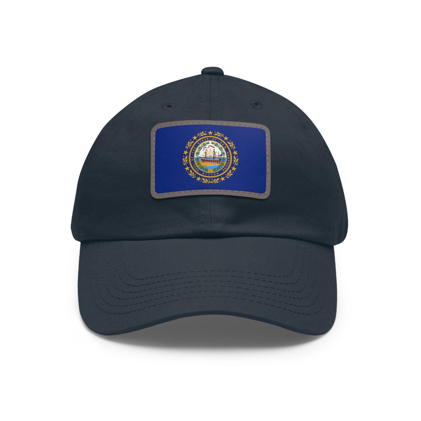 New Hampshire Leather Patch Hat