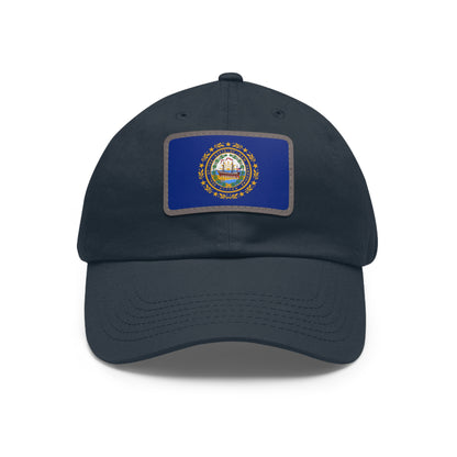 New Hampshire Leather Patch Hat