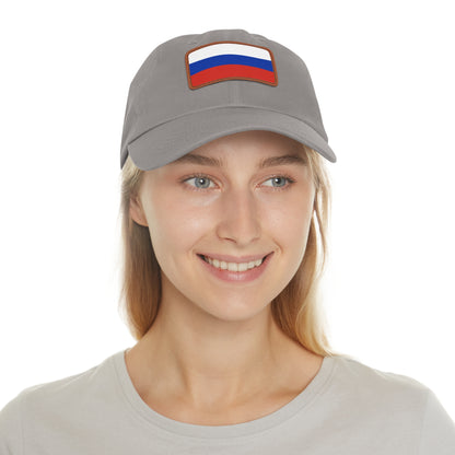 Russia Leather Patch Hat