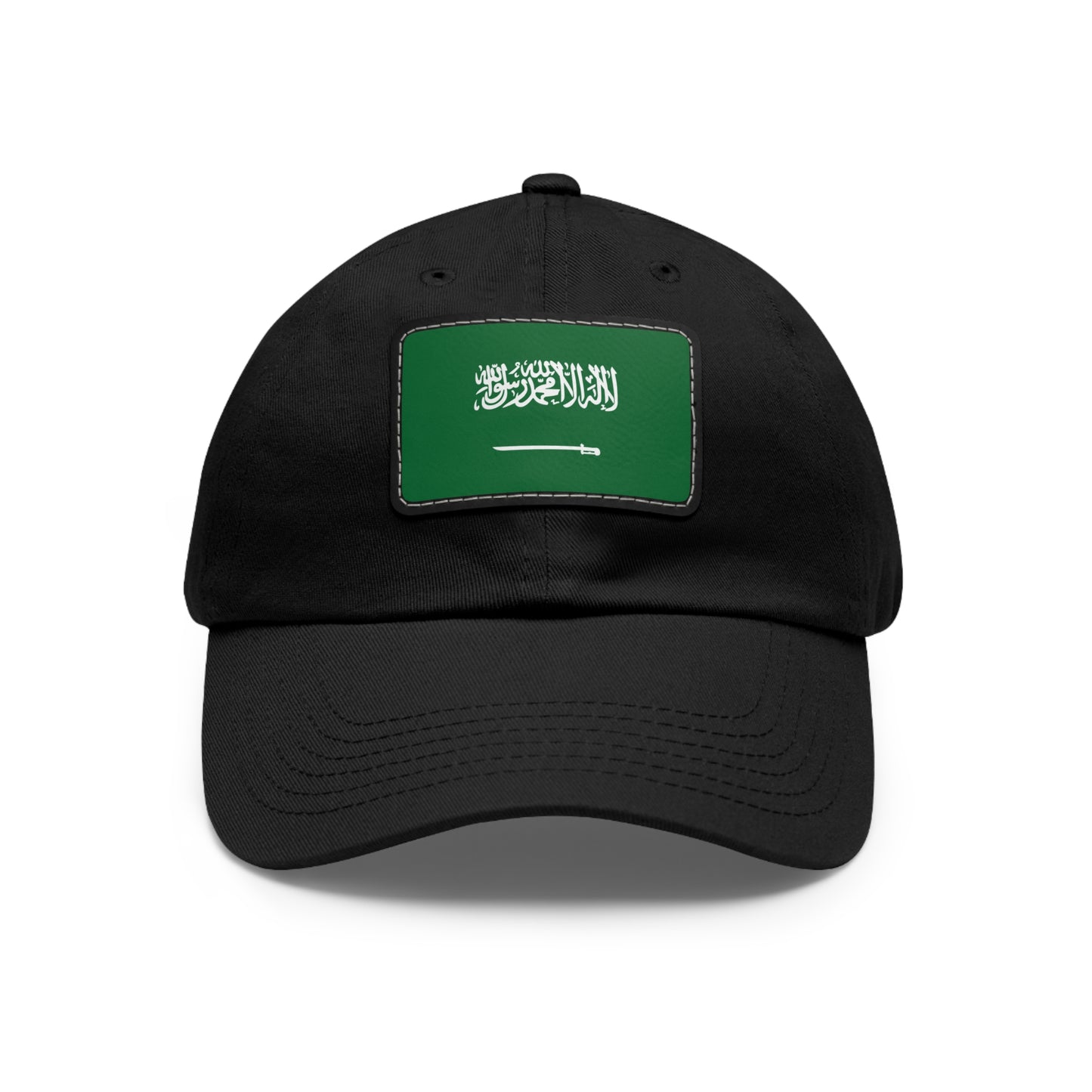 Saudi Arabia Leather Patch Hat