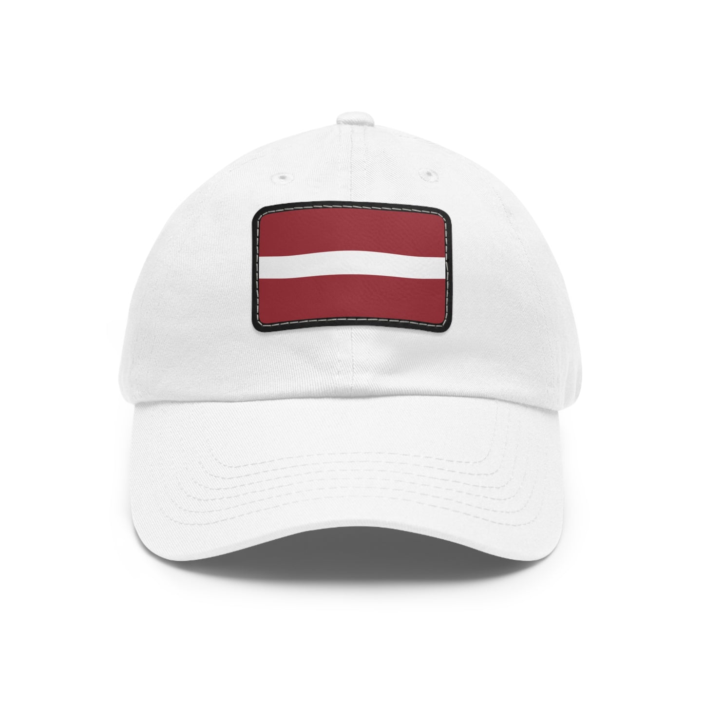 Latvia Leather Patch Hat