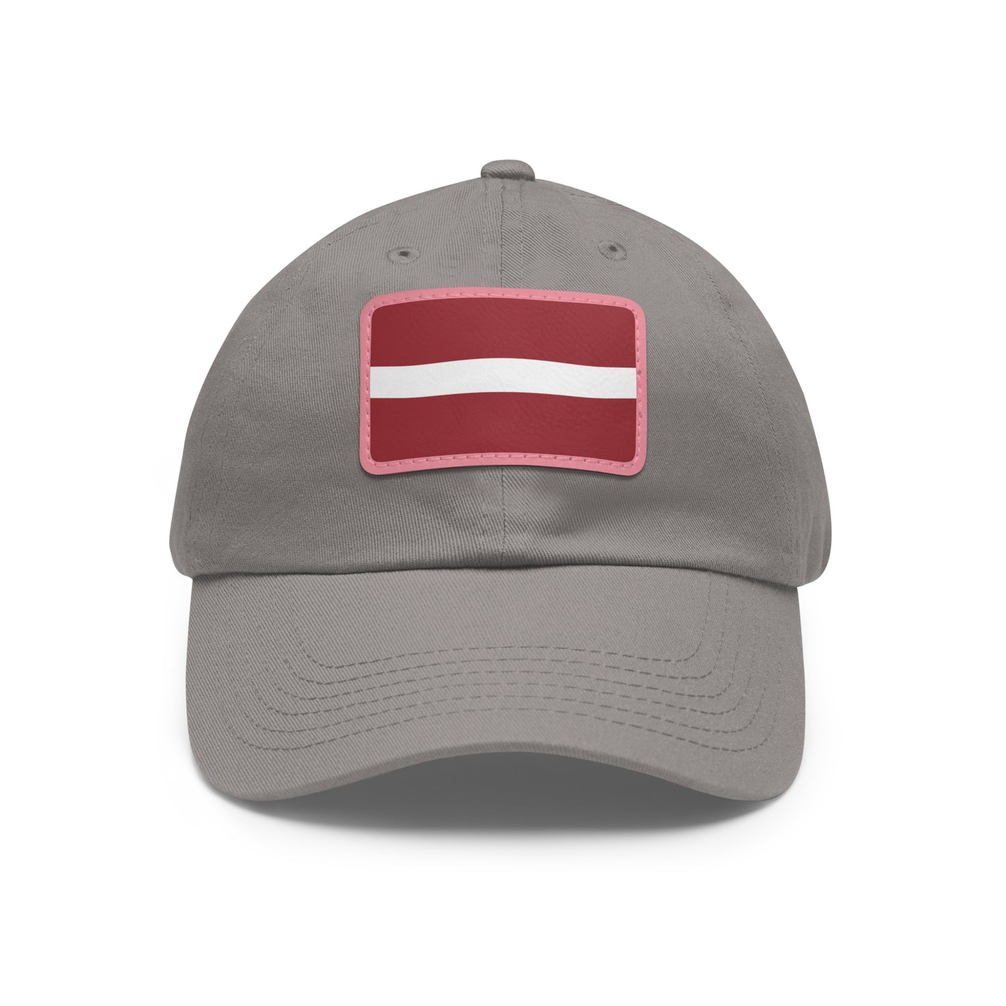 Latvia Leather Patch Hat