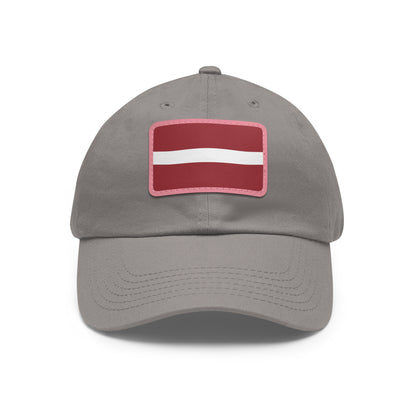 Latvia Leather Patch Hat