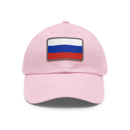 Russia Leather Patch Hat