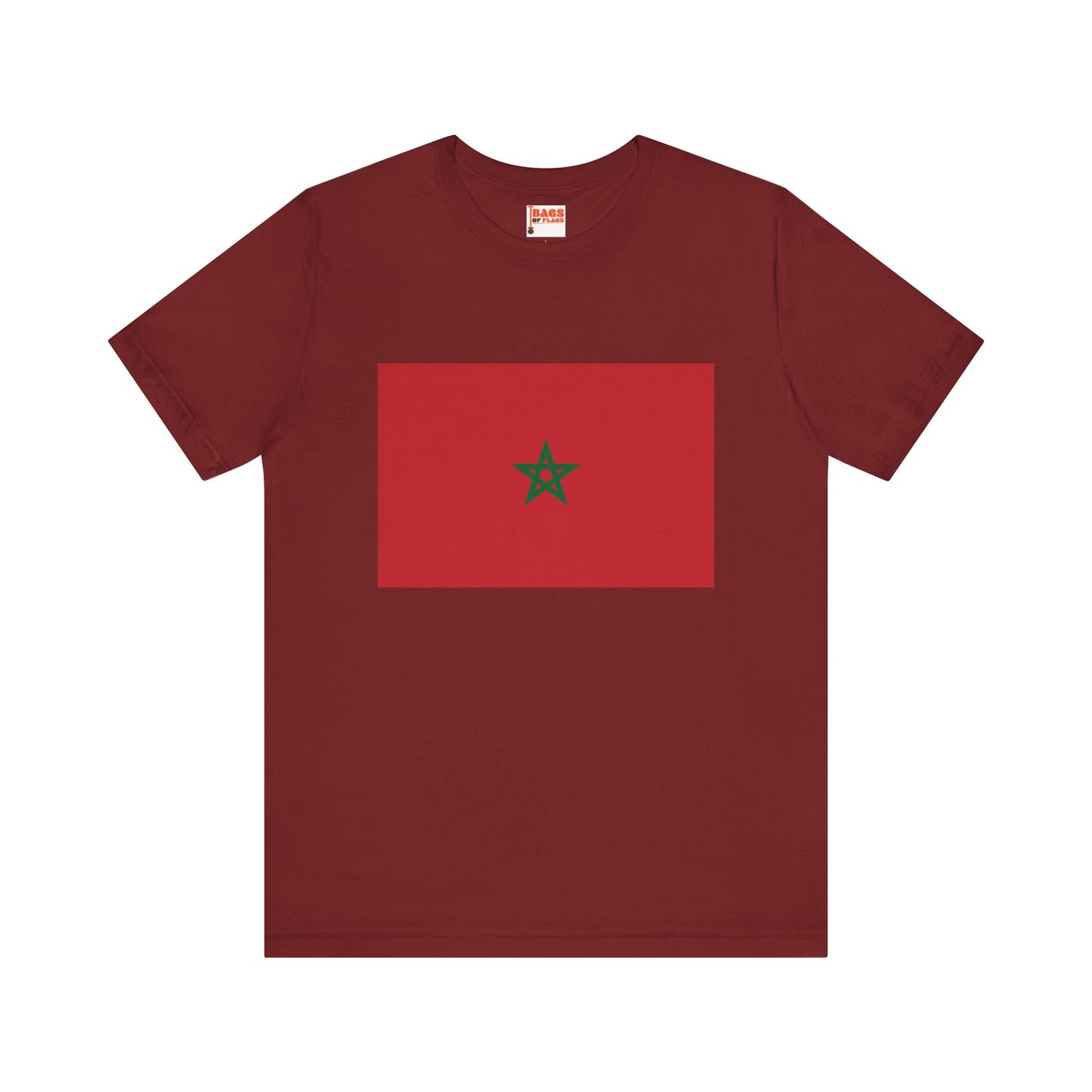 Morocco Flag on T-shirt