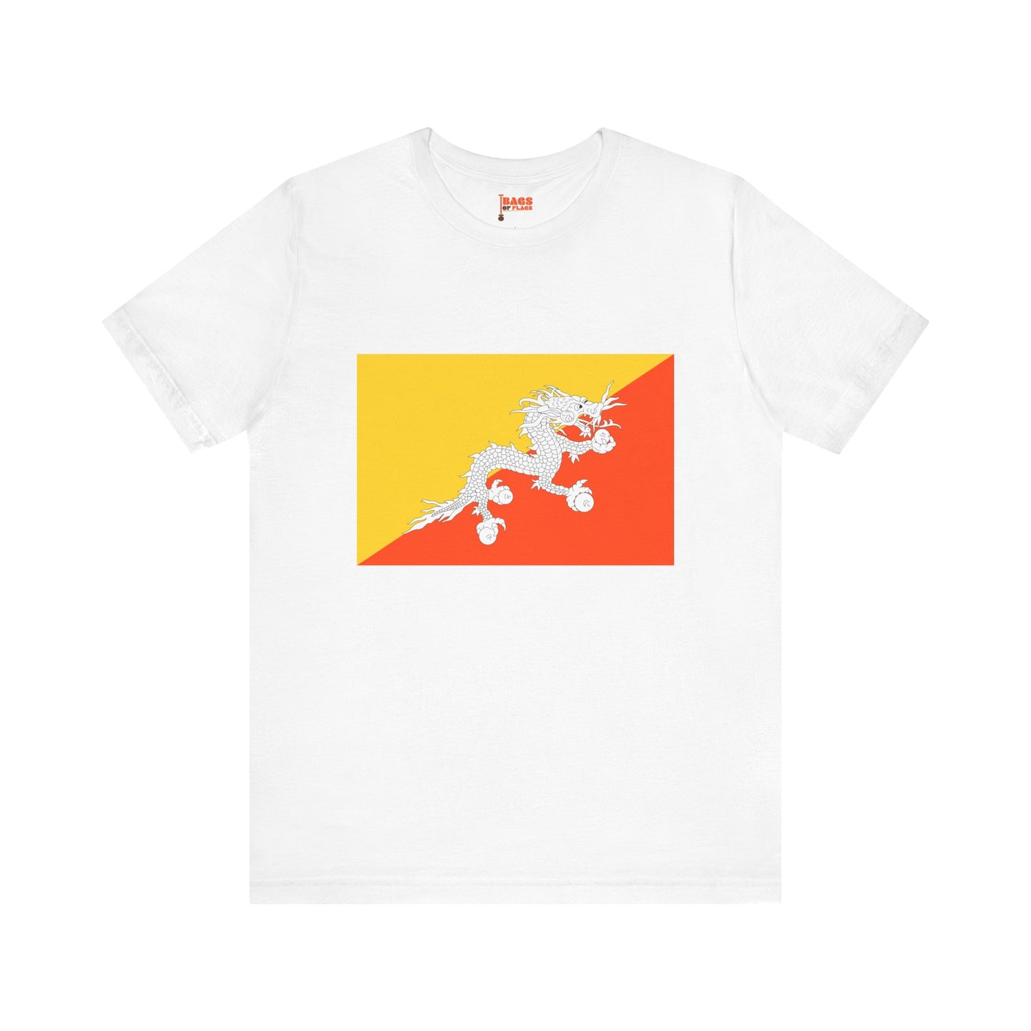 Bhutan Flag on T-shirt
