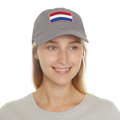 Netherlands Leather Patch Hat