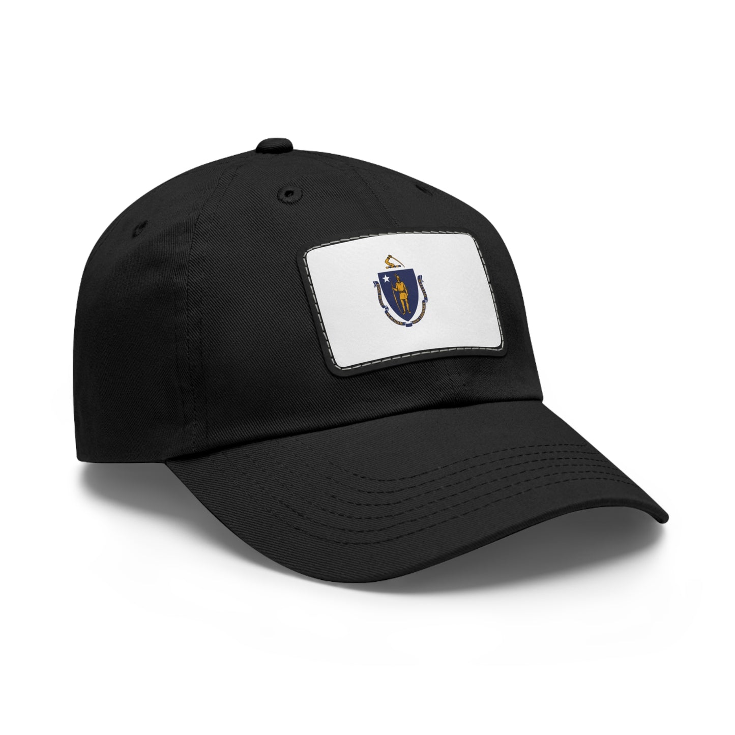 Massachusetts Leather Patch Hat