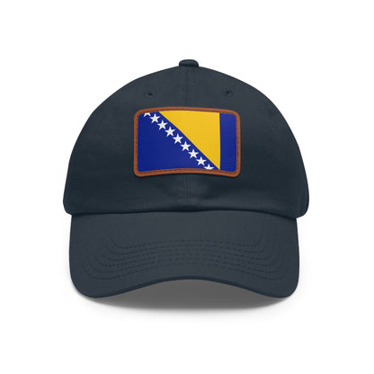Bosnia and Herzegovina Leather Patch Hat