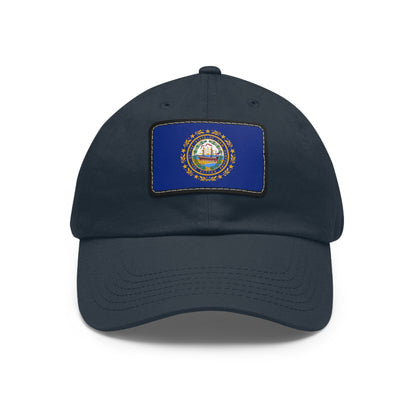 New Hampshire Leather Patch Hat