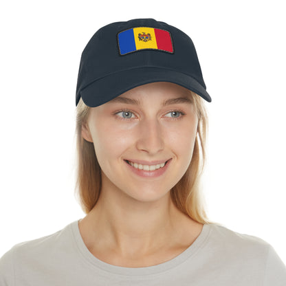 Moldova Leather Patch Hat