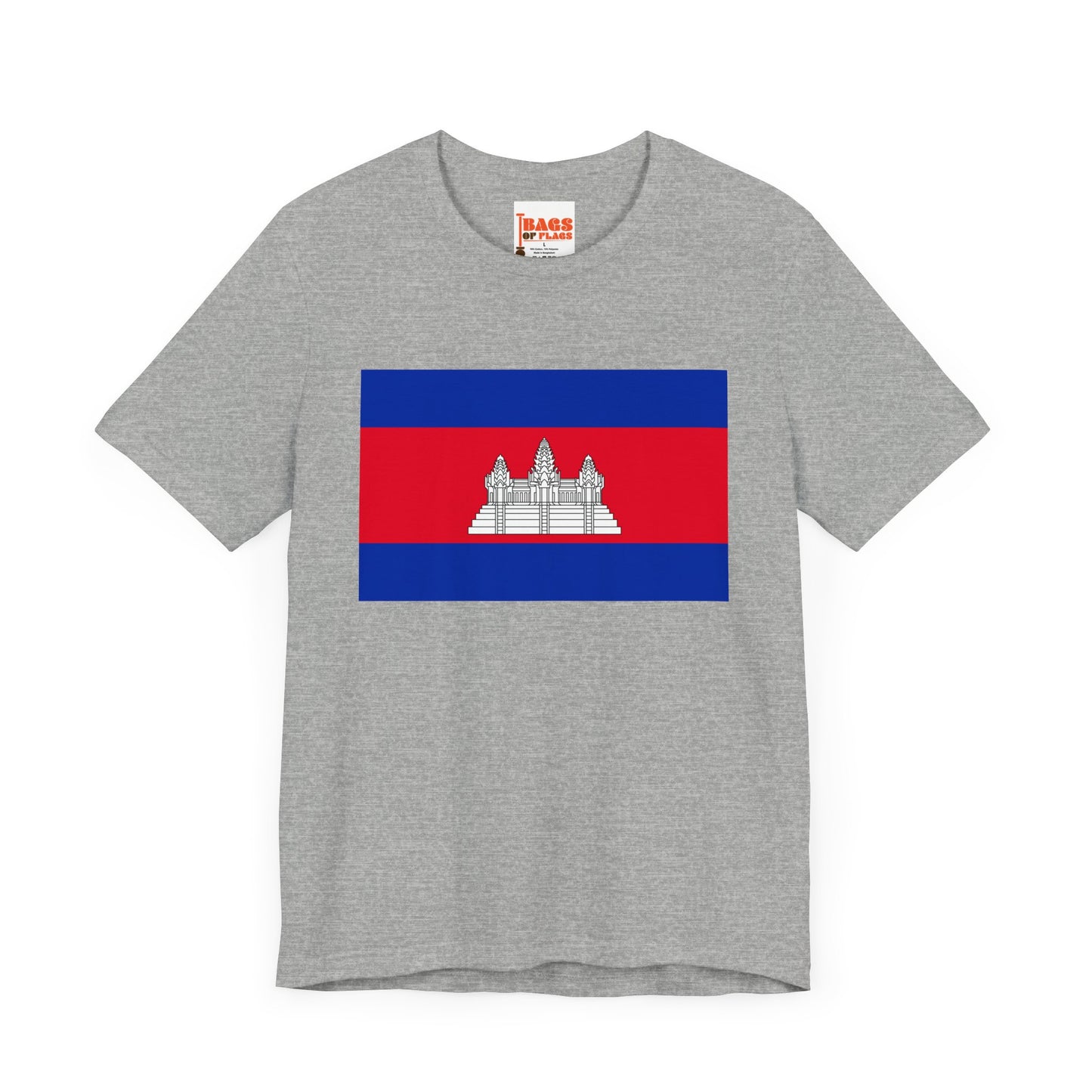 Cambodia Flag on T-shirt