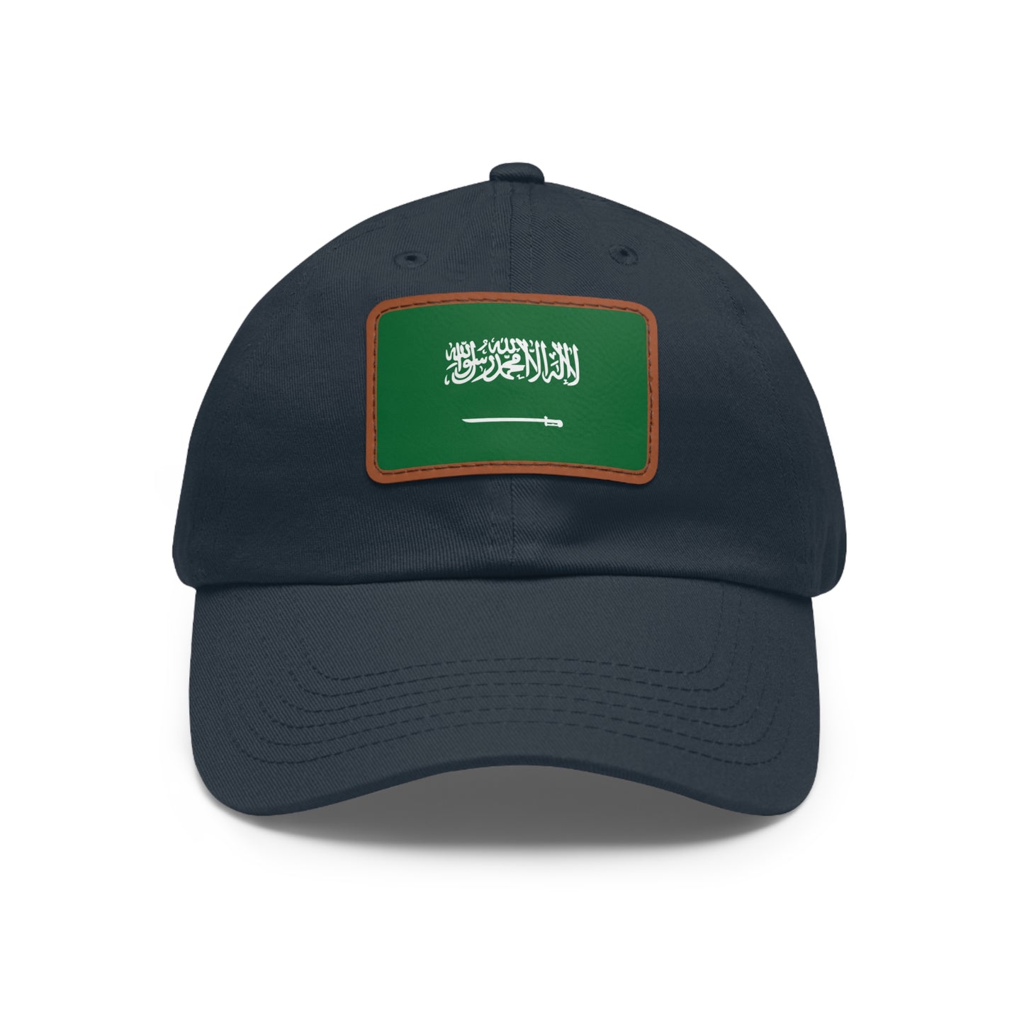 Saudi Arabia Leather Patch Hat
