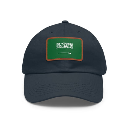 Saudi Arabia Leather Patch Hat
