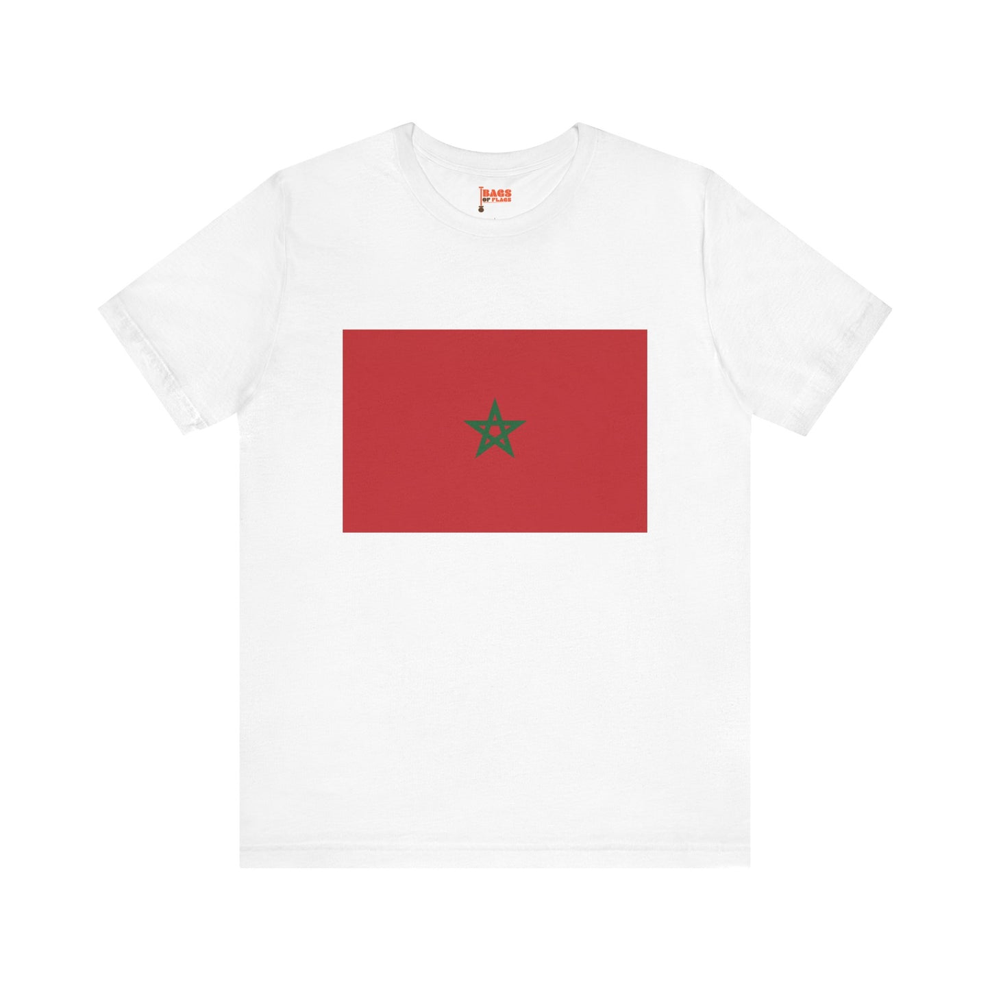 Morocco Flag on T-shirt