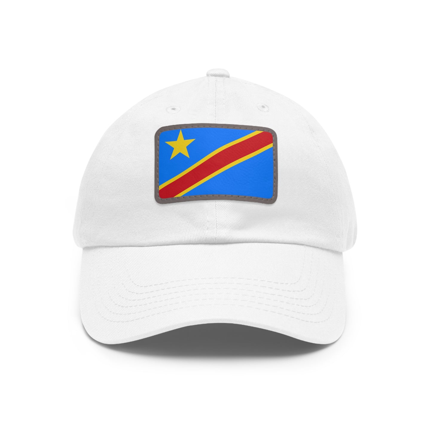 Democratic Republic of the Congo Leather Patch Hat