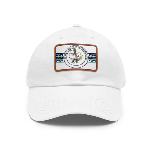 Ho Chunk Leather Patch Hat