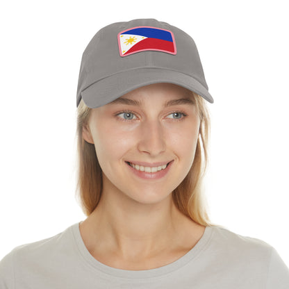Philippines Leather Patch Hat