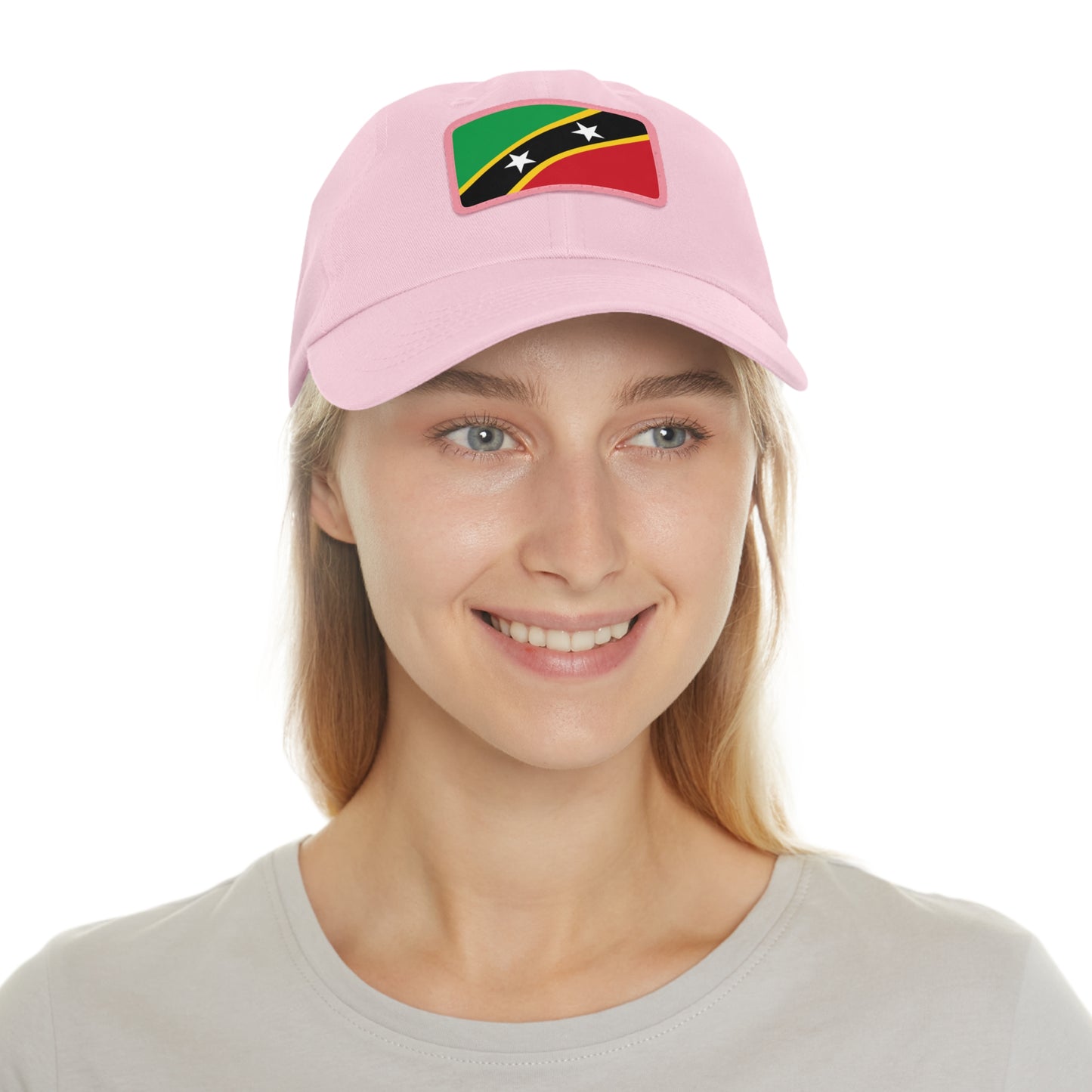 Saint Kitts and Nevis Leather Patch Hat
