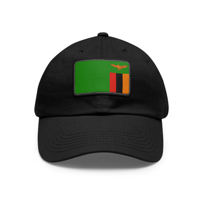 Zambia Leather Patch Hat